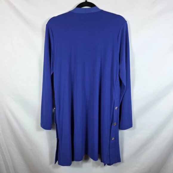 Susan Graver Royal Blue Everyday Knit Cardigan Sweater Women's Size Small - Picture 6 of 12